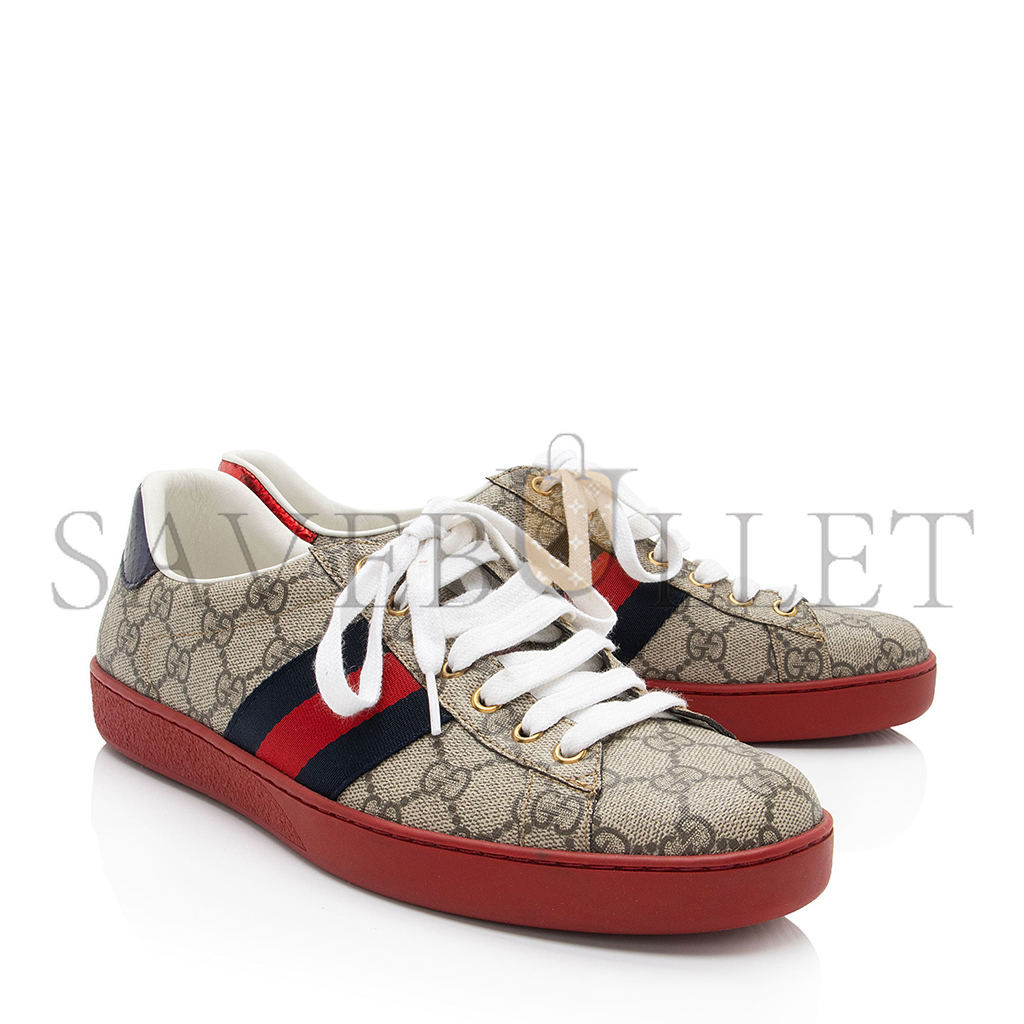 GUCCI MEN'S GG SUPREME WEB ACE SNEAKERS 